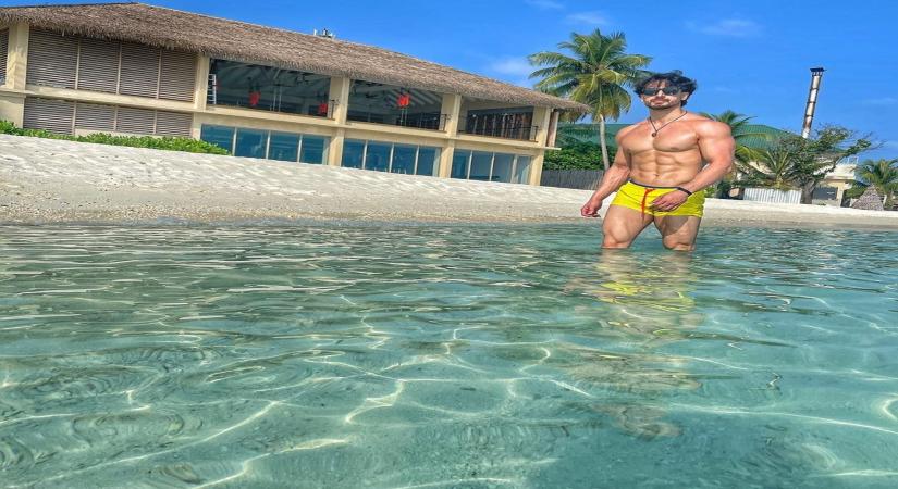 Tiger Shroff wonders if his shorts have shrunk during lockdown.