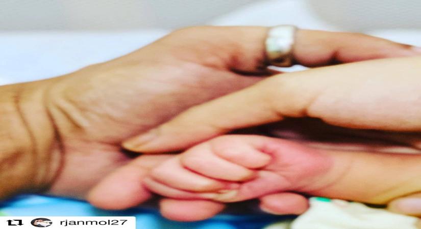Amrita Rao introduces son Veer to the world.