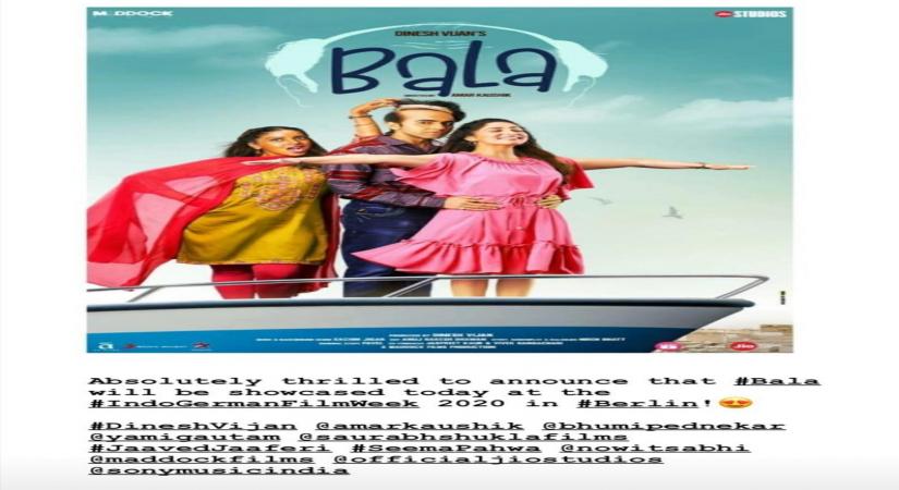Ayushmann on screening of 'Bala' at Indo-German Film Week.