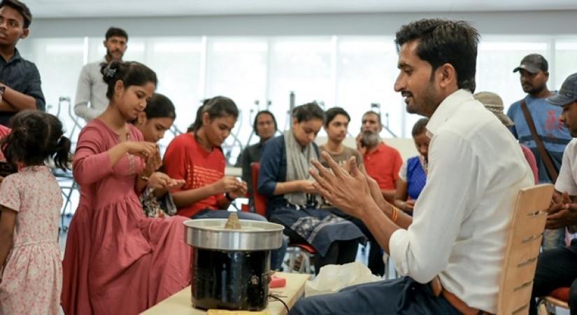 When he touches clay, clay touches him