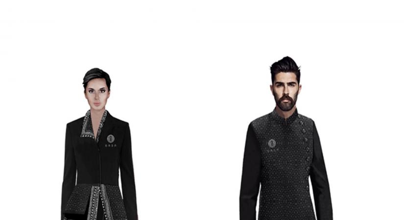 Designer Raghavendra Rathore designs the uniforms of Restaurant SAGA.