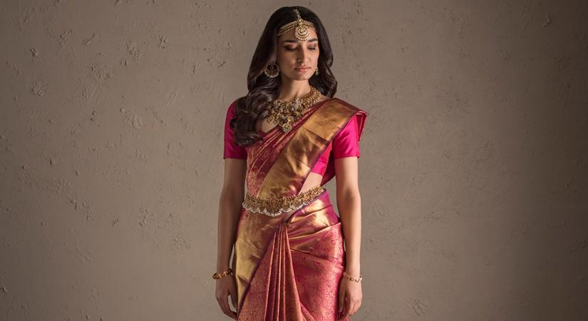 ADVAYA KANJIVARAM WITH GANDABARUNDA MOTIF