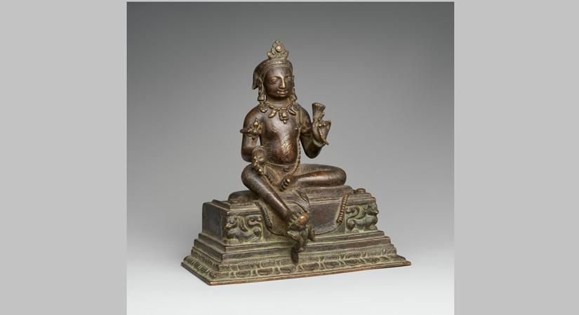 Manjushri, the Bodhisattva of Transcendent Wisdom, 10th century (Gift of Mr. and Mrs. A. Richard Benedek, 1978, Source: The Met)
