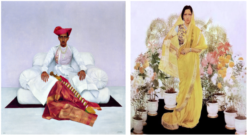 Boutet de Monvel portrait of HH Maharaja Yeshwantrao ii and HH Maharani Sanyogitaraje