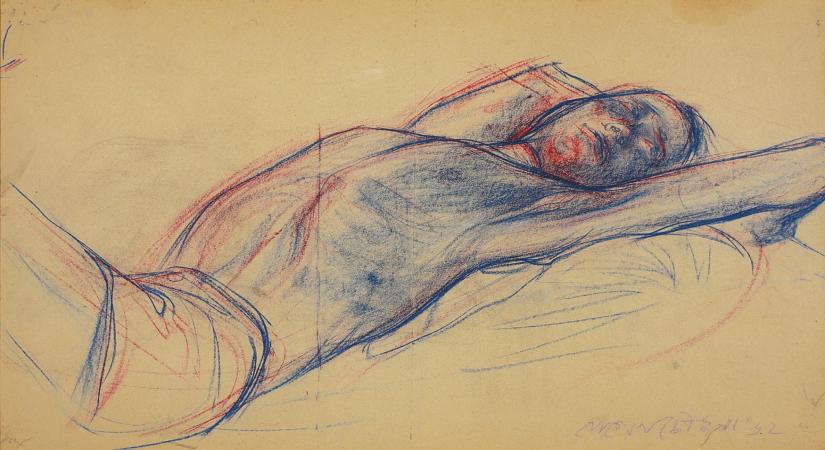 Untitled (Reclining Figure) by Jogen Chowdhury (Source: DAG)