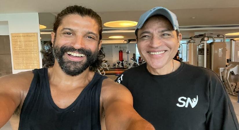 Samir Jaura with Farhan Akhtar