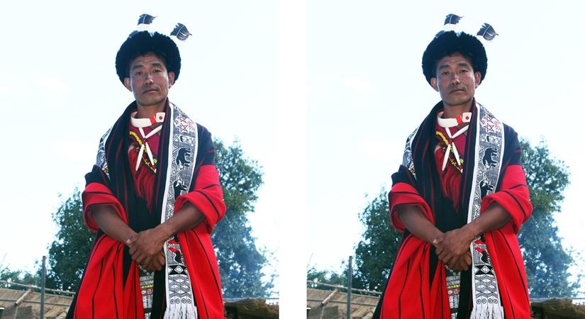 Ao Naga in traditional shawl. (Photo:jkphotosnagaland)