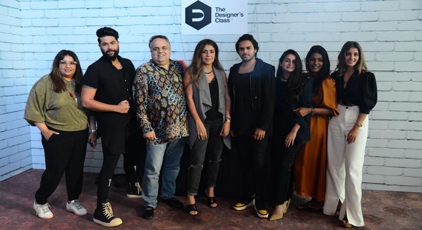(L to R)- Payal Singhal, Kunal Rawal, Sandeep Khosla, Anaita Shroff Adajania, Samarth Bajaj, Tanya Ghavri, Jayanti Reddy and Arpita Mehta