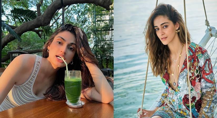 Athiya Shetty and Ananya Panday flaunting no make-up looks (source: instagram)