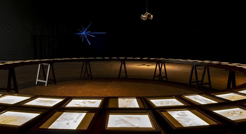 Between cosmic and the terrestrial, Jitesh Kallat touches West Asia