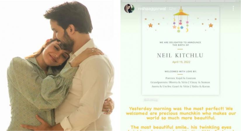 Kajal and Gautam Kitchlu name their son 'Neil Kitchlu'