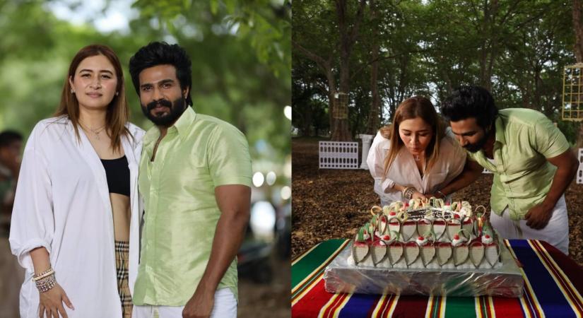 Tamil actor Vishnu Vishal, badminton star Jwala Gutta celebrate their first wedding anniversary.