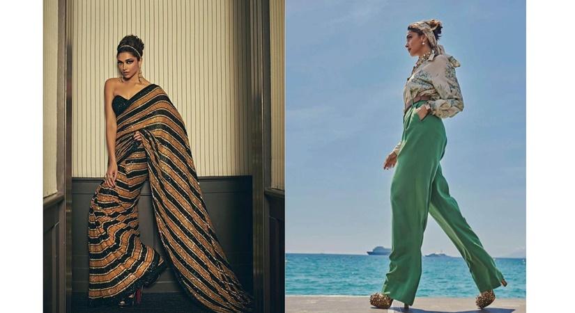 Deepika Padukone stuns in Sabyasachi ensemble