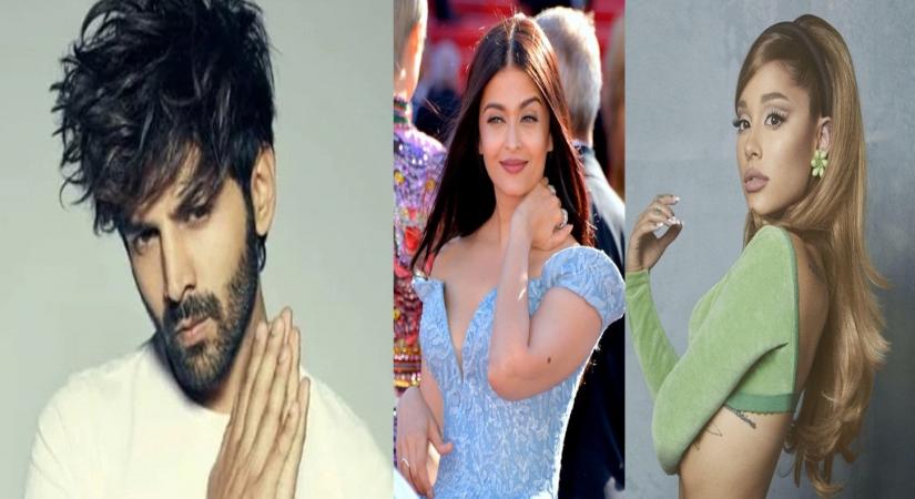 Kartik Aaryan compares Ariana Grande to Aishawarya Rai Bachchan.