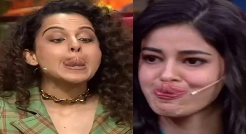 kangana mocking Ananya.(photo:_epic69/Instagram)