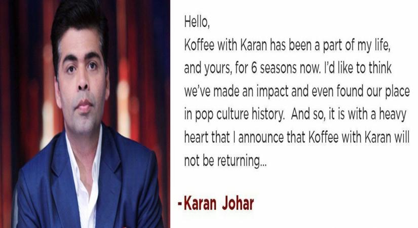 Karan Johar Koffee with Karan.