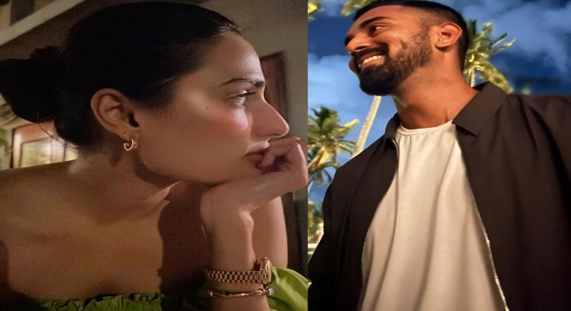 Athiya and KL Rahul.(photo:instagram)