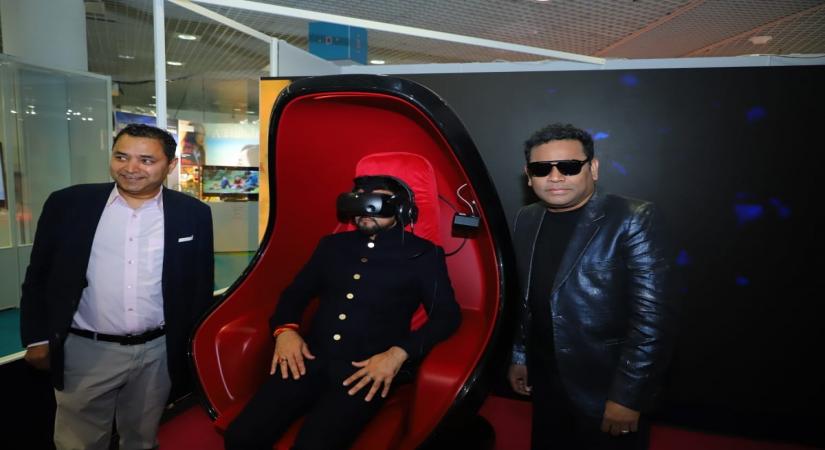 Anurag Thakur experiences A.R. Rahman's VR film 'Le Musk' at Cannes