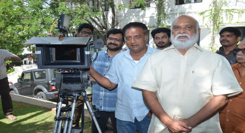 Hyderabad:Arjun-Viswak Sen New Movie Opening.(Photo: Ramana M/IANS)