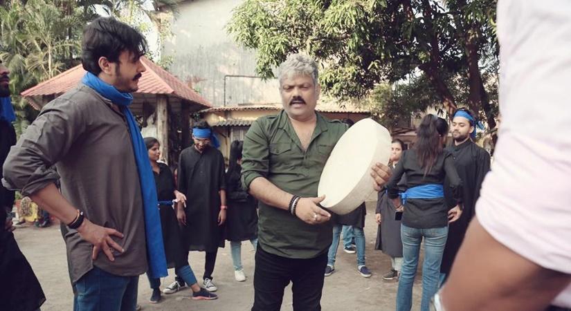 Actor Anirudh Dave with Director Sanjiv Jaiswal.