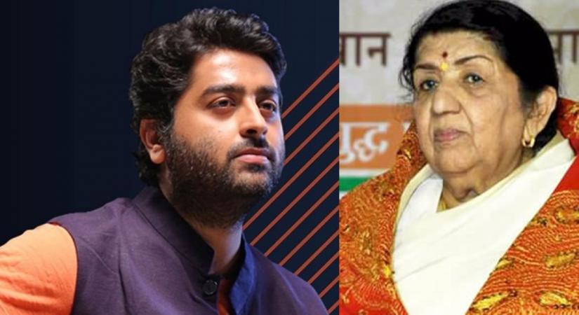 Arijit Singh with Lata Mangeshkar.(PHOTO:wikipedia)