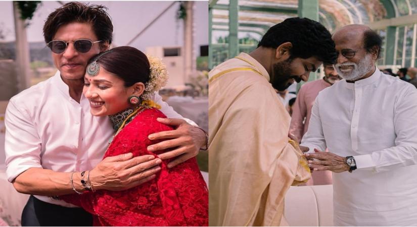 Vignesh Shivan posts pics of Rajini, SRK at his wedding with Nayanthara.