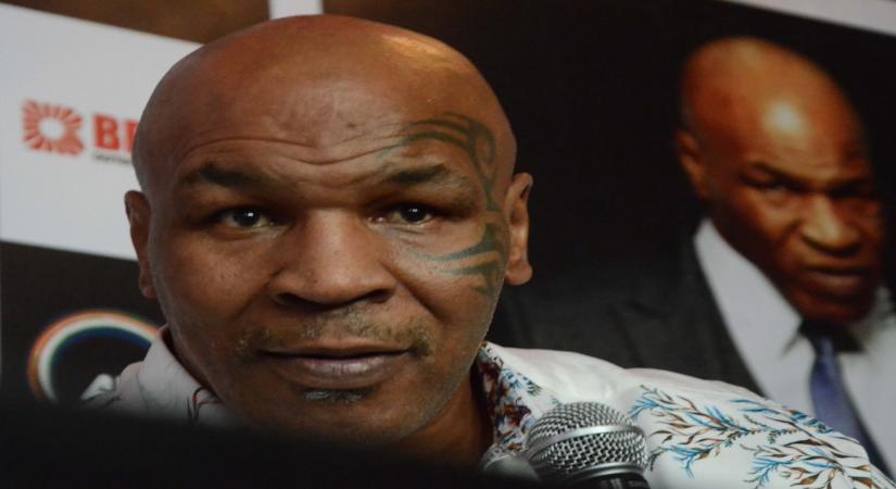 Mumbai: Former American boxing heavyweight champion Mike Tyson during a press conference in Mumbai on Sept 28, 2018. (Photo: IANS)