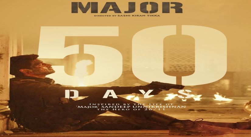 "Major Sandeep Unnikrishnan sir has blessed us" says Adivi Sesh on 50 days of 'Major'.