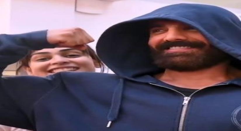 John Abraham for Genelia Deshmukh's fitness journey.