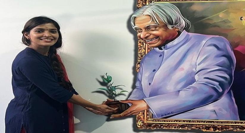One of my best moments in life, says actress Sanchita Shetty after meeting Late President Abdul Kalam's family in Rameshwaram.