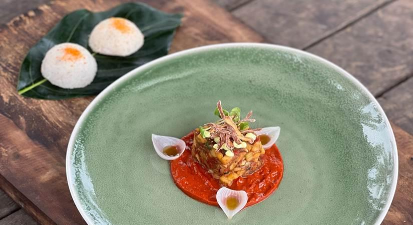 Jackfruit Sorpotel with Toddy Sannas