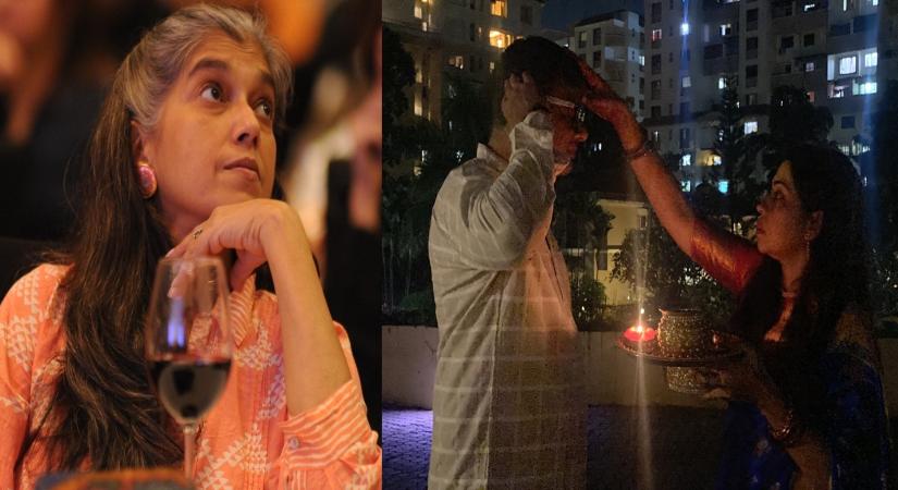 Netizens roast Ratna Pathak Shah over karwa chauth remark.(photo;Twitter)