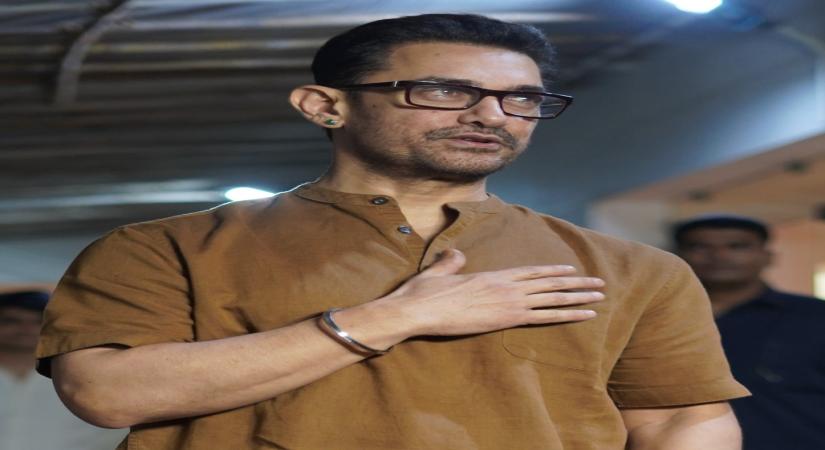 Mumbai : Actor Aamir Khan at the screening of  his upcoming film 'Laal Singh Chadda' in Mumbai on Friday, August 05, 2022. (Photo:Sanjay Tiwari/IANS)