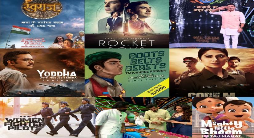 I-Day special:: From TV serials and web series to audio shows, here's all that you can watch and listen to.