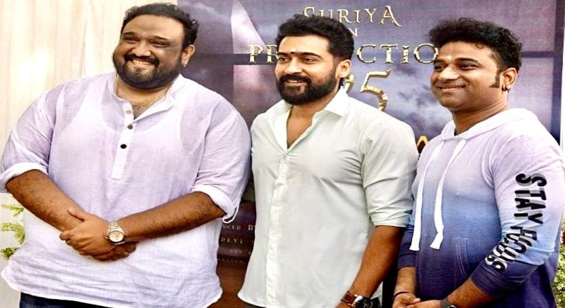 Suriya begins shooting for Siva's action entertainer.