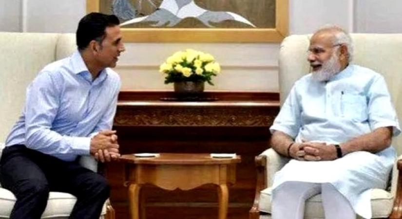 Akshay finds PM Modi's 'vision' warmth and capacity to work' deeply inspiring.(photo:Twitter)