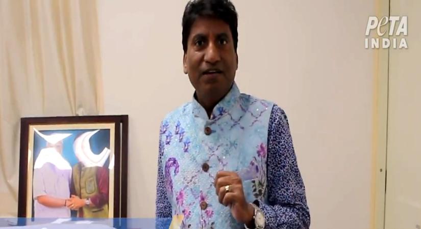 Peta seeks honour for Raju Srivastava.(photo:Peta)
