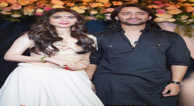 Mumbai : Actors Shaheer Sheikh and Zara Khan at the song launch of 'Main Tenu Chadh Jaungi' in Mumbai on Saturday, October 29, 2022. (Photo:Sanjay Tiwari/IANS)