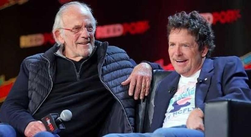 'Back to the Future' fans tear up at Michael J. Fox and Christopher Lloyd's reunion.(photo:instagram)