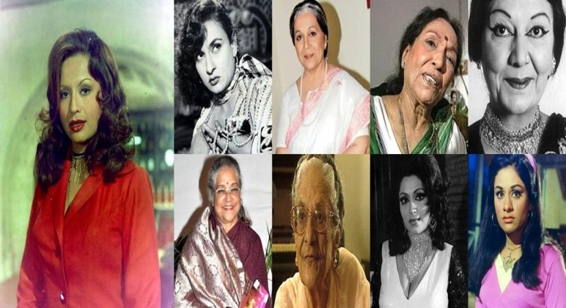 Lalita Pawar, Manorama (Bollywood actress), Shubha Khote, Aruna Irani, Rohini Hattangadi, Pramila (Esther Victoria Abraham), Bindu, Nadira and Helen
