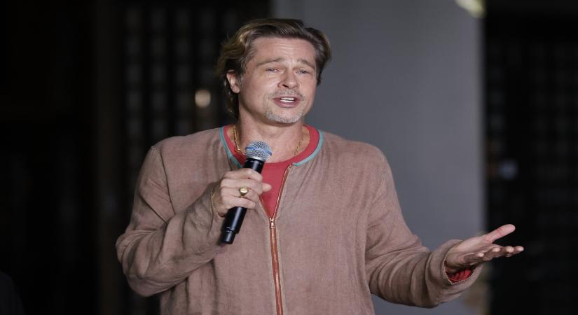 22 August 2022, Japan, Tokyo: US actor Brad Pitt speaks during a media event promoting the film Bullet Train. (Photo: Rodrigo Reyes Marin/ZUMA Press Wire/dpa/IANS)