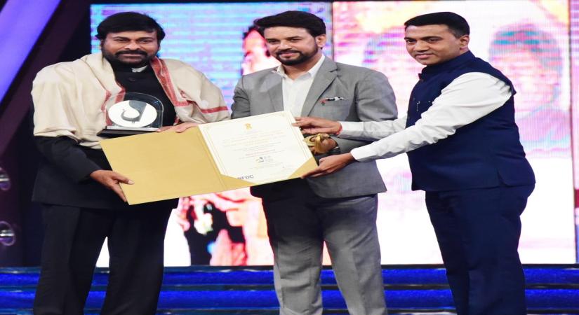 IFFI: Megastar Chiranjeevi conferred with Indian Film Personality award(pib)