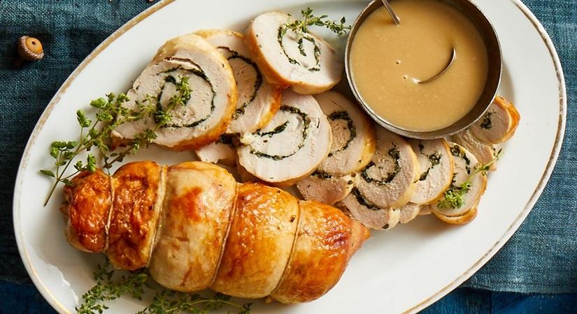 Stuffed turkey breast
