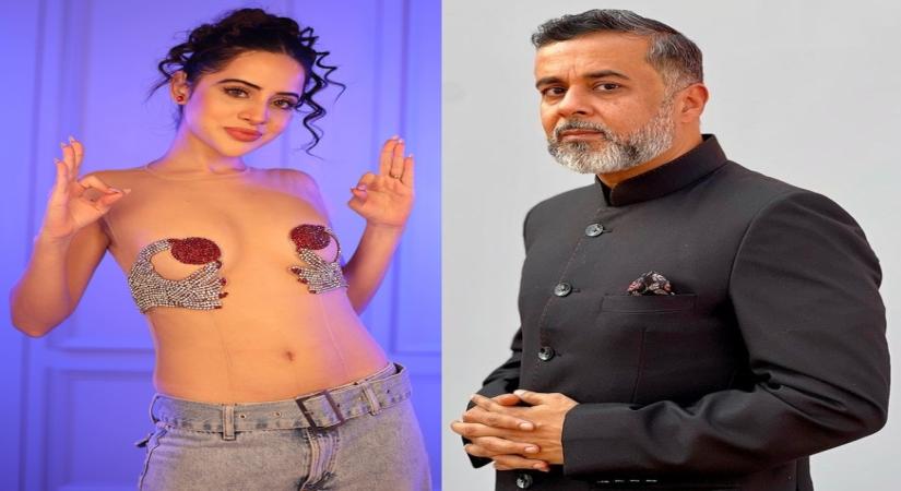 Uorfi calls Chetan Bhagat a 'pervert' after he questions her dress sense.(PHOTO:INSTAGRAM)