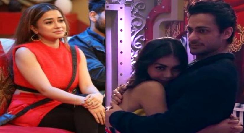 'BB 16': Sreejita mimcks Tina by looking in camera while hugging Shalin.