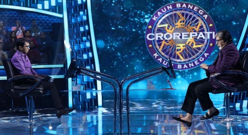 Big B gives a surprise to 'KBC 14' contestant.