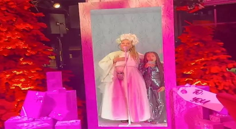 North West sings 'Snowman' with Sia in a video shared by mum Kim.