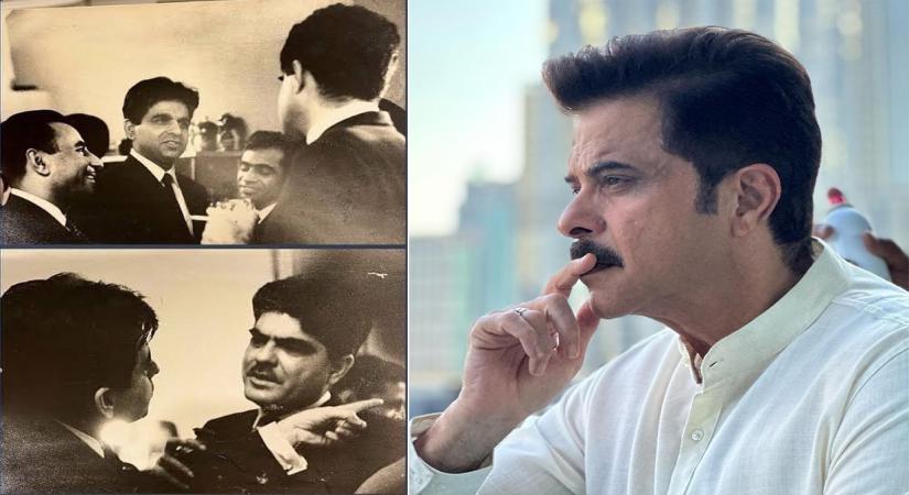 Anil Kapoor remembers dad with throwback pics, one with Dilip Kumar