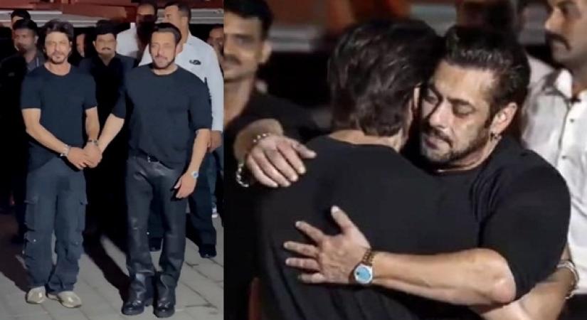 SRK hugs Salman on his birthday leaving fans overwhelmed.