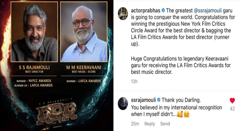 S. S. Rajamouli to Prabhas